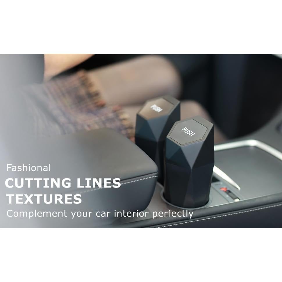 Basurero Mini Ginsco para Auto 600ml con Tapa y 90 Bolsas