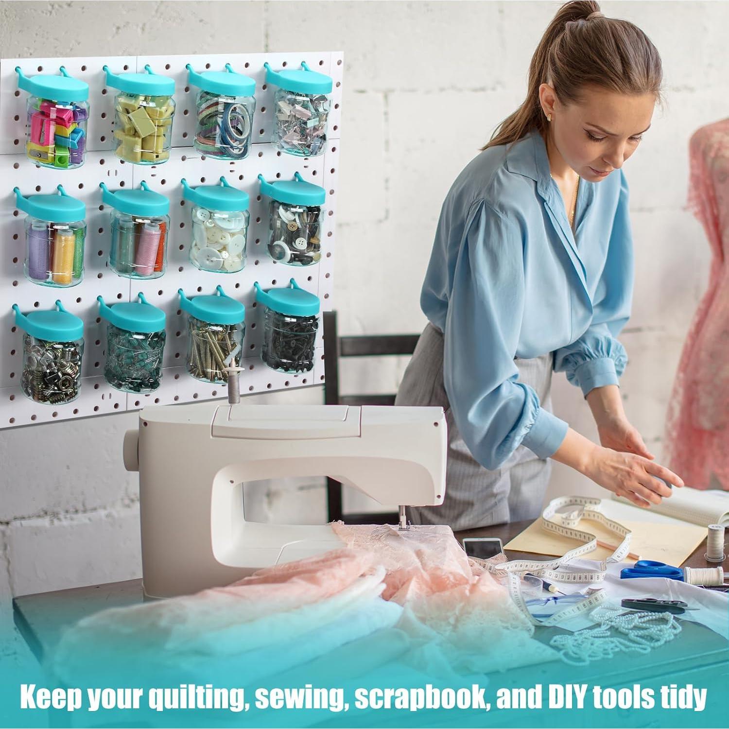 Organizador de Tablero de Clavos Unittype 20 Tarros Turquesa