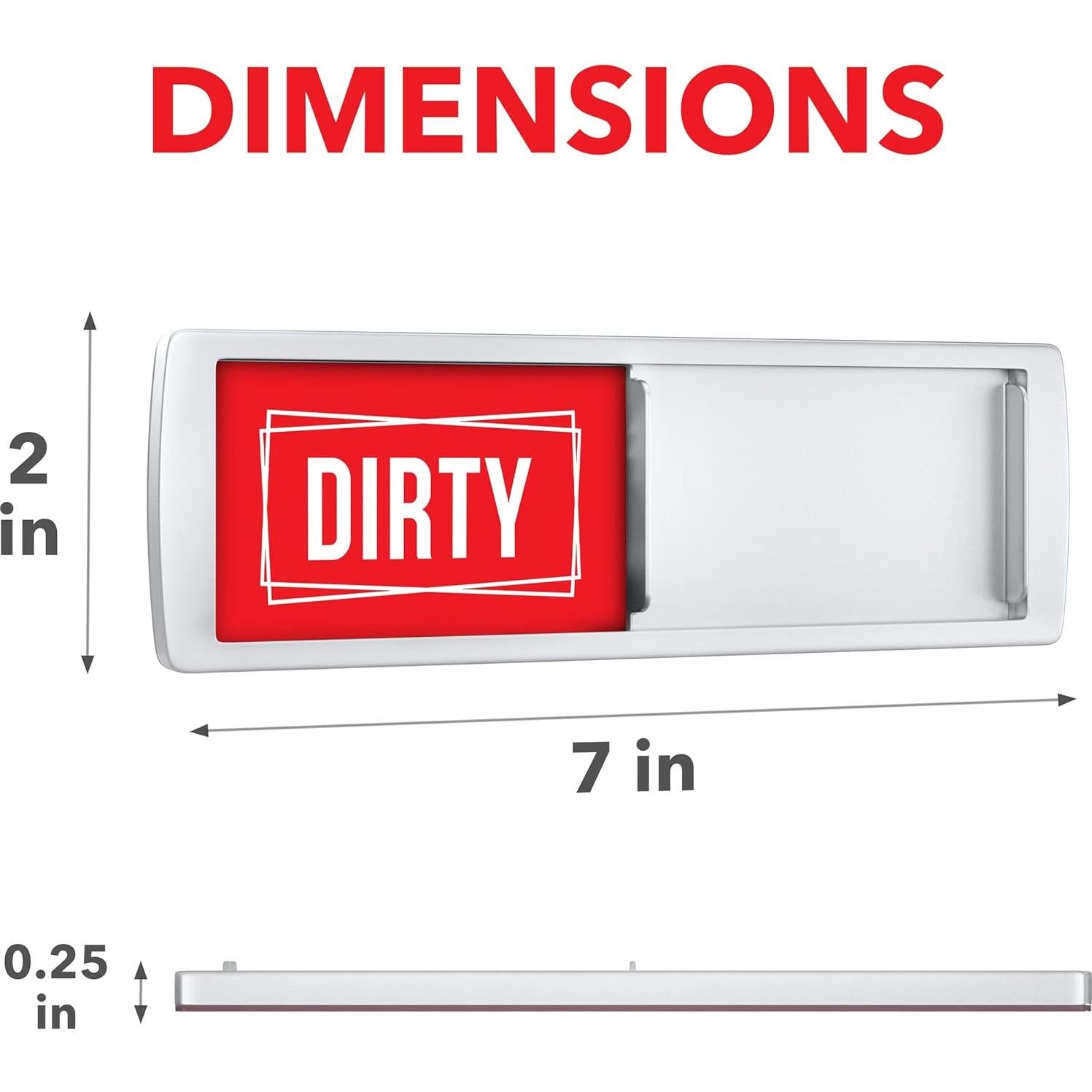 Imán Lavavajillas Limpio Sucio Assured Signs 18x5 cm