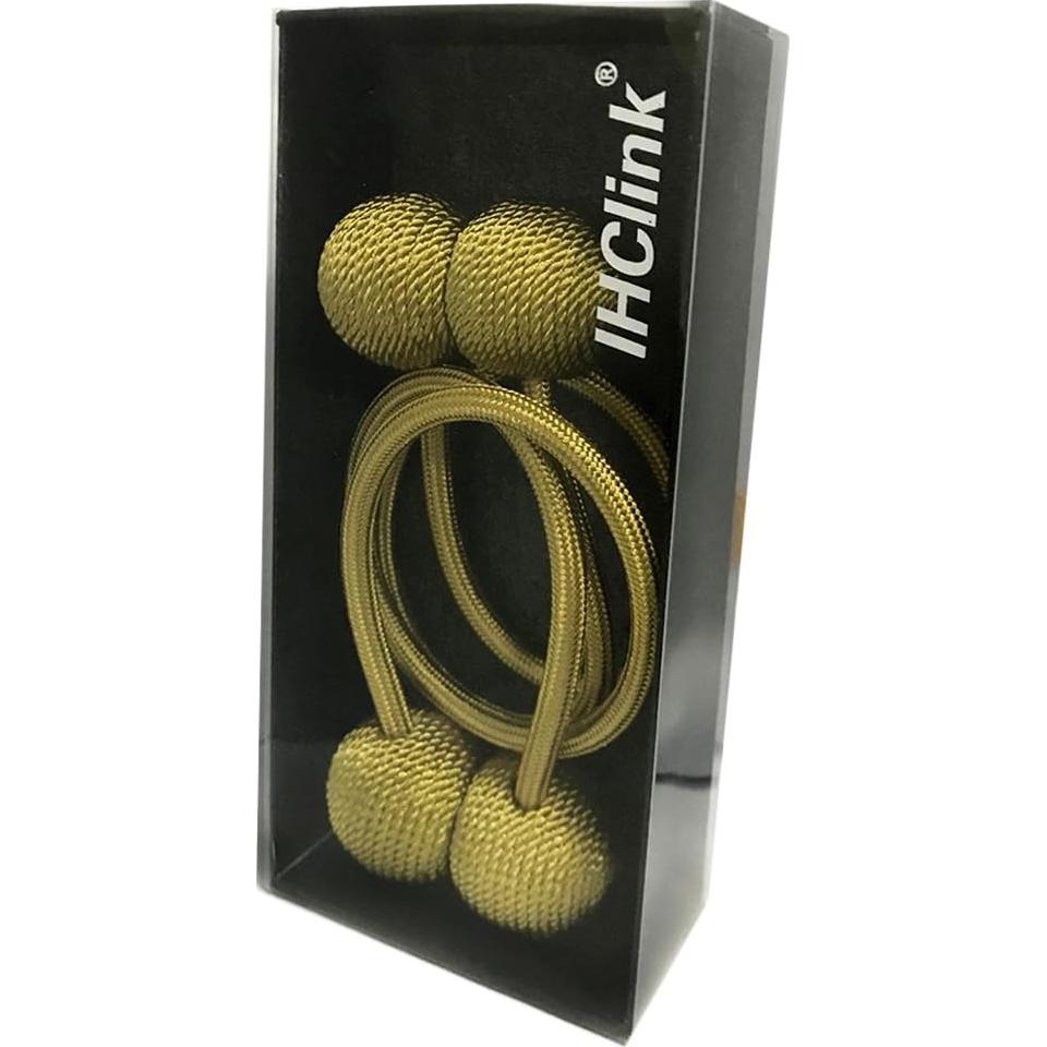 Clip de Sujeción para Cortinas IHClink 2 Piezas Dorado