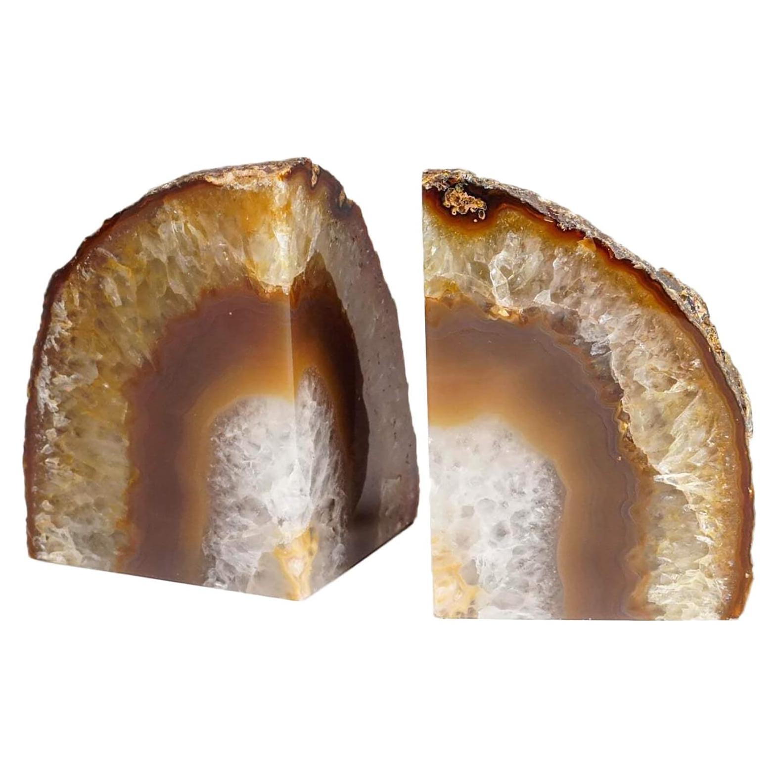 Sujetadores de Libros AMOYSTONE de Agata Natural 3 kg