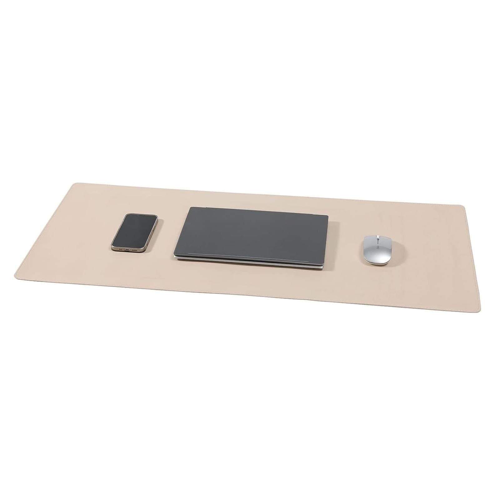 Alfombrilla de Escritorio Wolaile 91x43 cm Beige Antideslizante