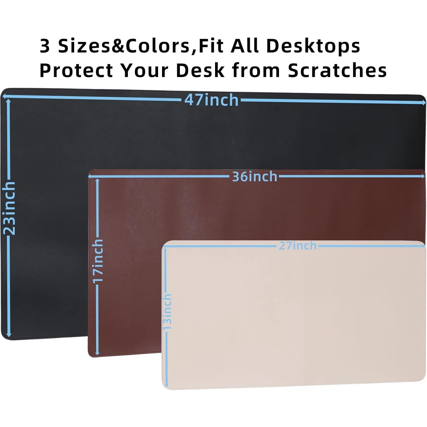 Alfombrilla de Escritorio Wolaile 91x43 cm Beige Antideslizante