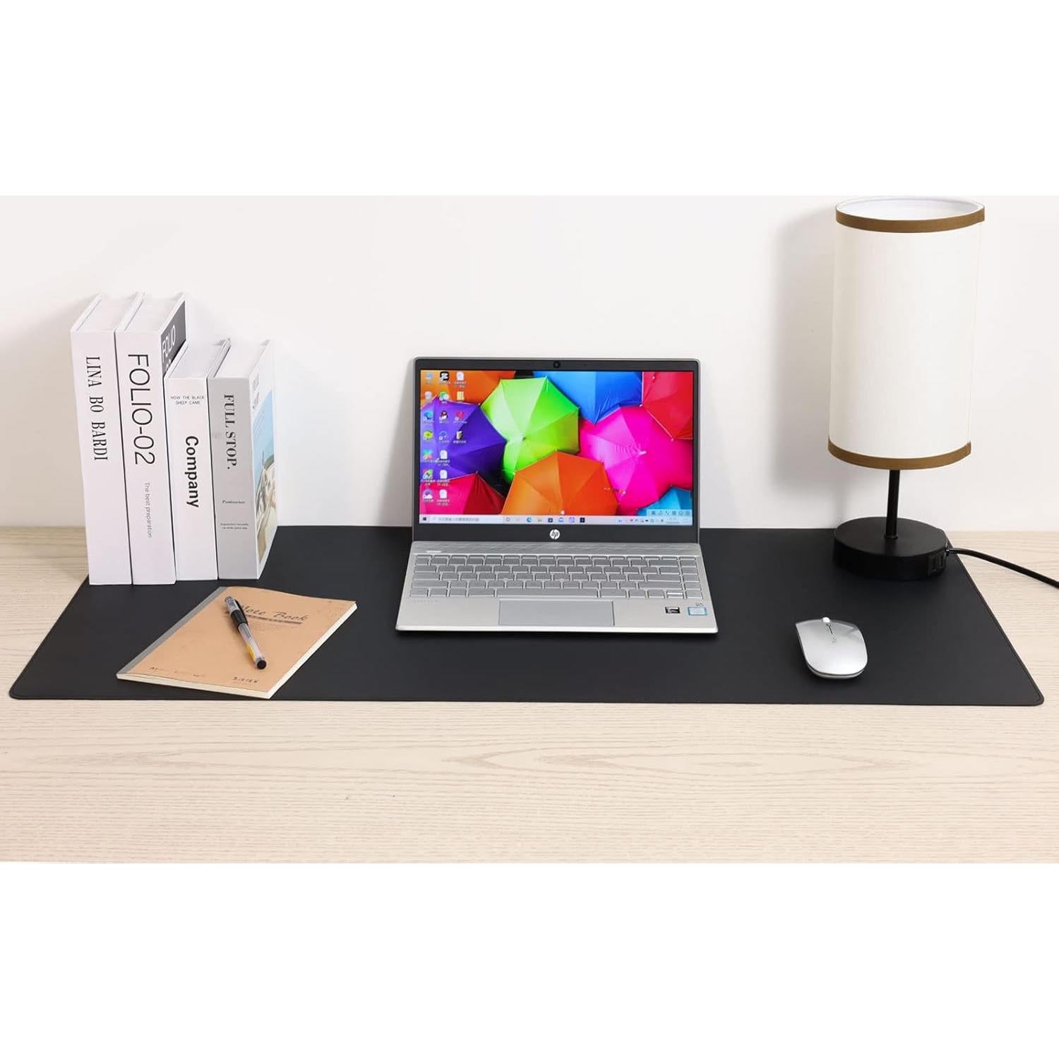 Alfombrilla de Escritorio Wolaile 91x43 cm Beige Antideslizante