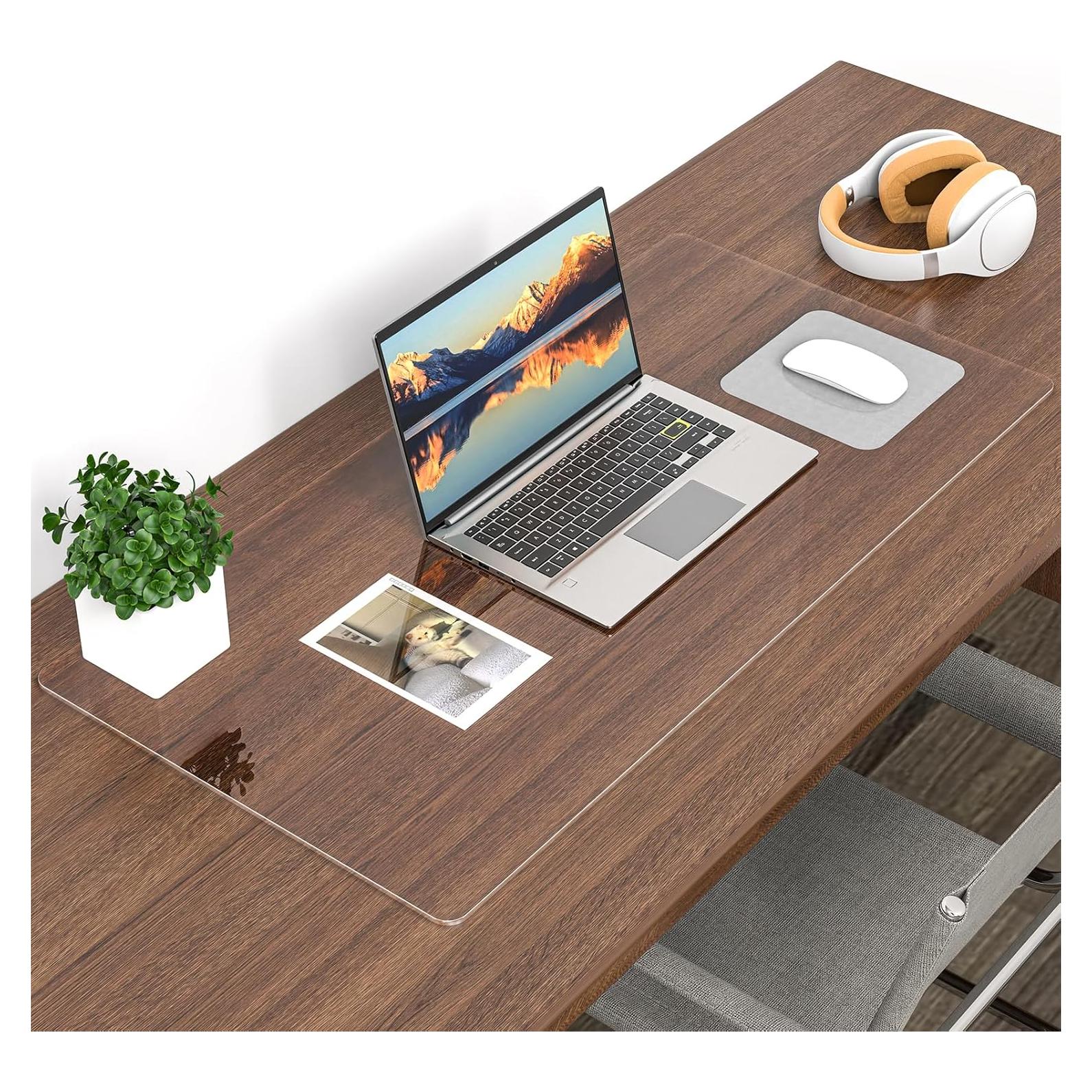 Alfombrilla de Escritorio Transparente ORUPT 100x50 cm PVC