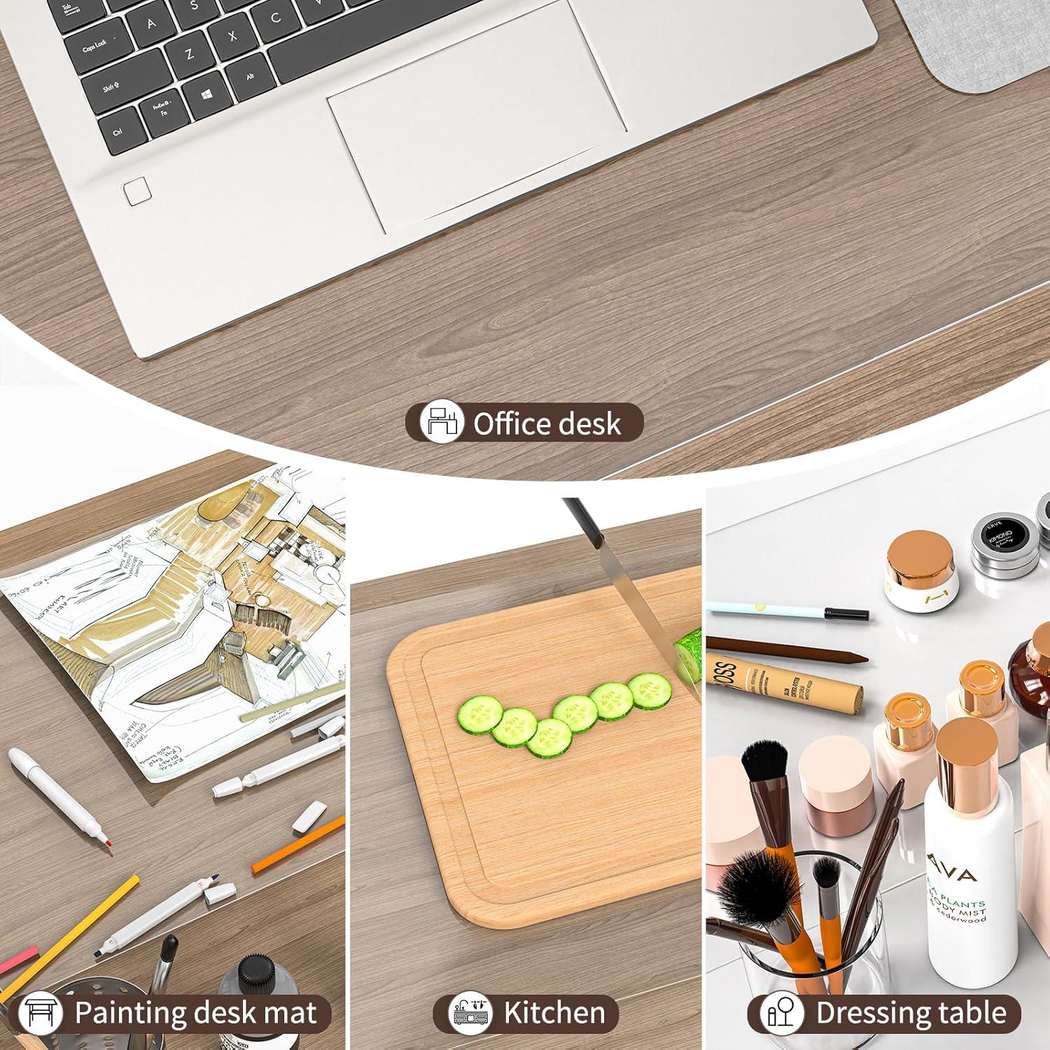 Alfombrilla de Escritorio Transparente ORUPT 100x50 cm PVC