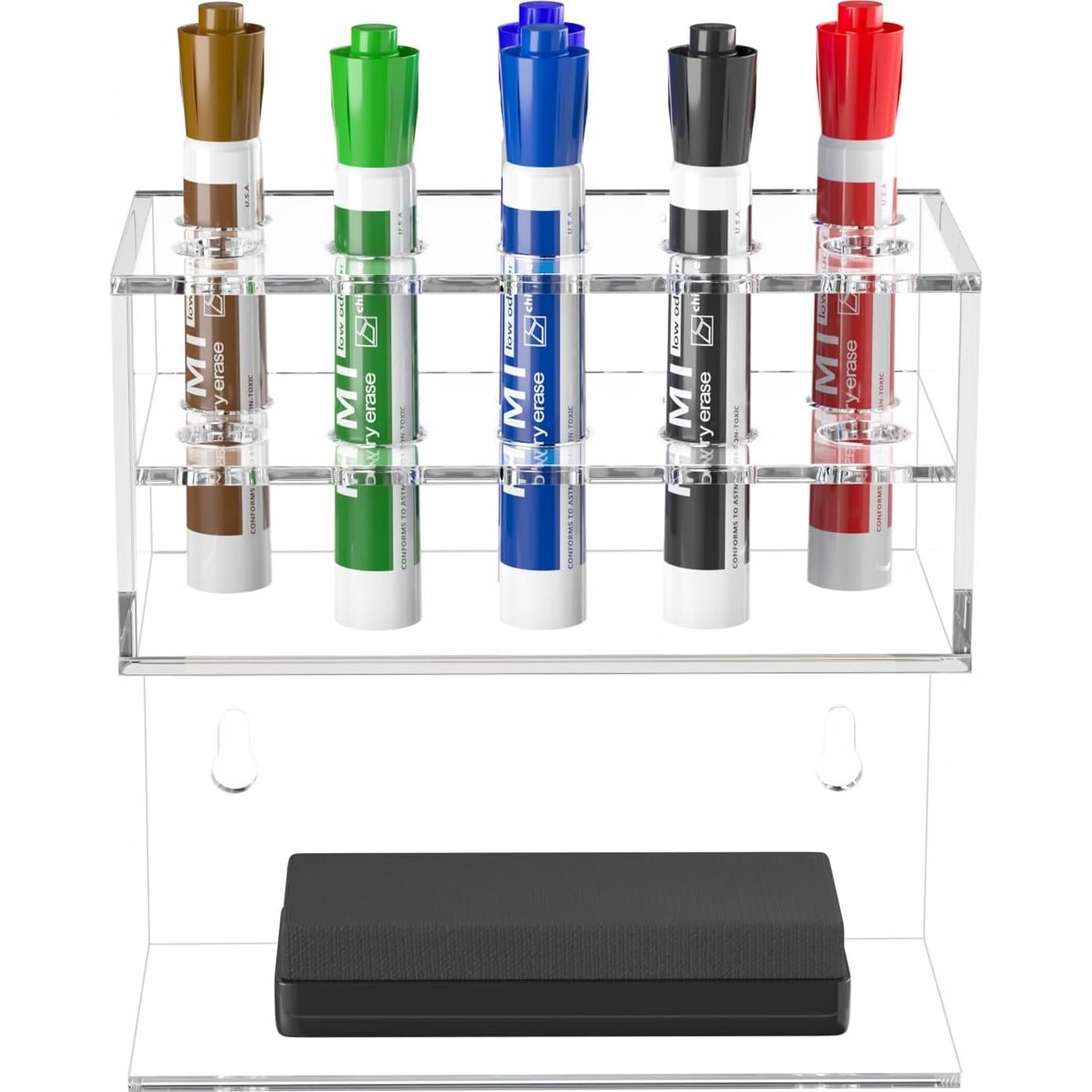 Soporte para Marcadores de Pizarra Blanca HIIMIEI Acrílico 2 Niveles