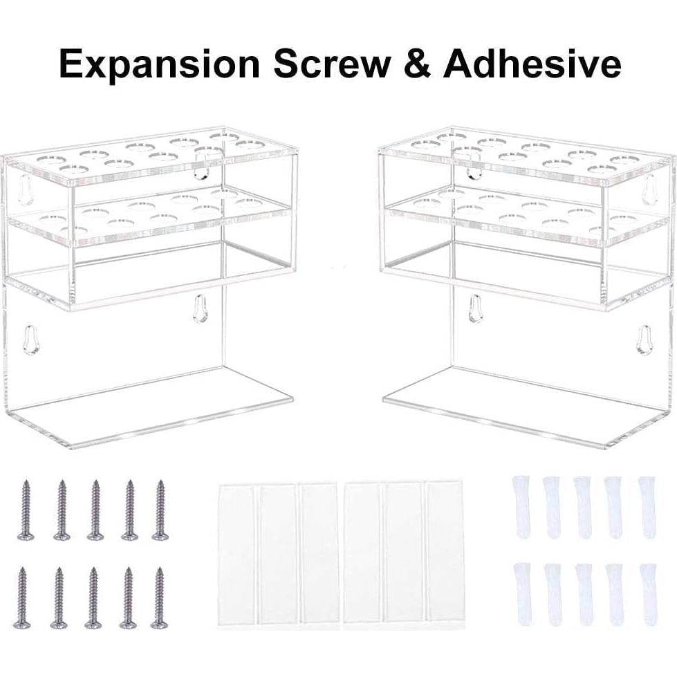 Soporte para Marcadores de Pizarra Blanca HIIMIEI Acrílico 2 Niveles