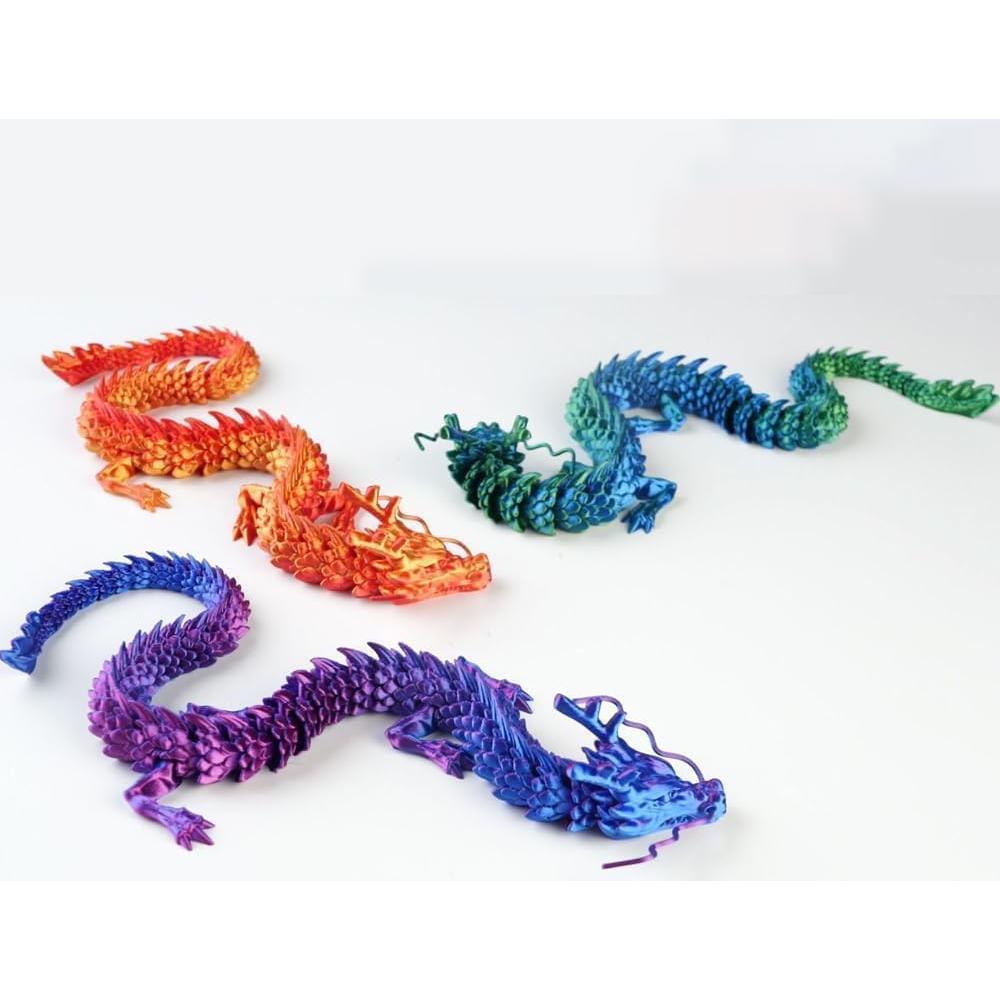 Dragón Impreso en 3D ALivim 30 cm Decoración Oficina