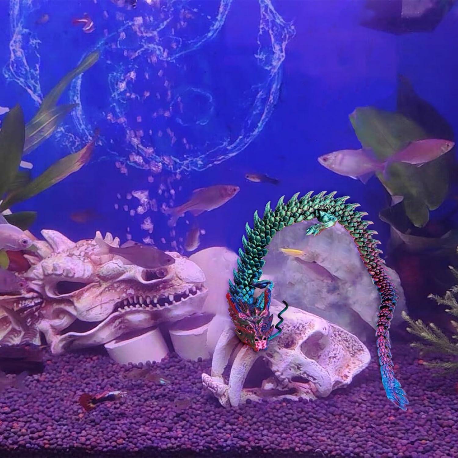 Dragón Impreso en 3D ALivim 30 cm Decoración Oficina