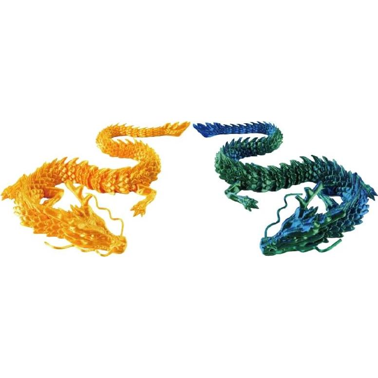 Dragón Impreso en 3D ALivim 30 cm Decoración Oficina