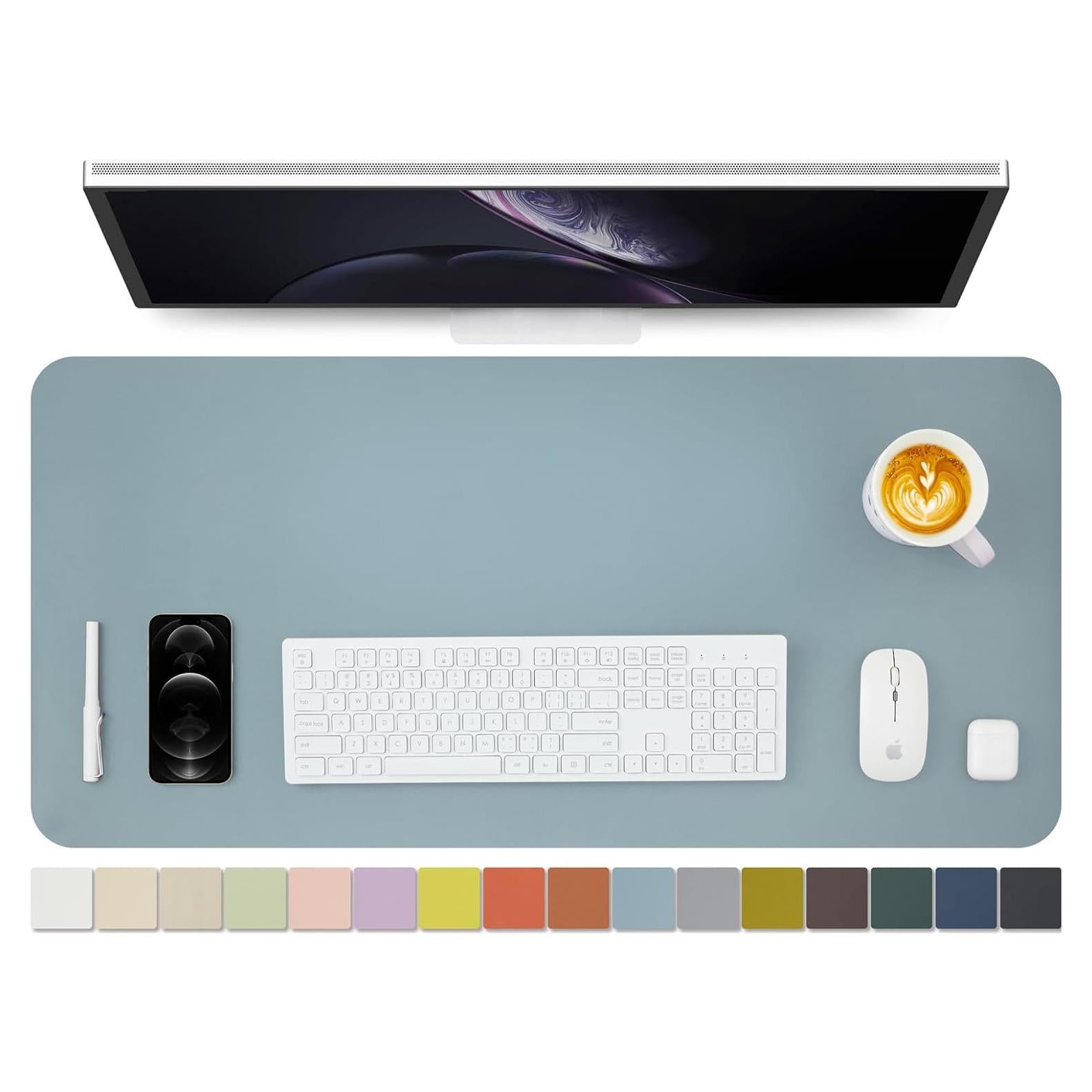 Alfombrilla de Escritorio HOMIEAZICOZI PU Antideslizante 91x43 cm