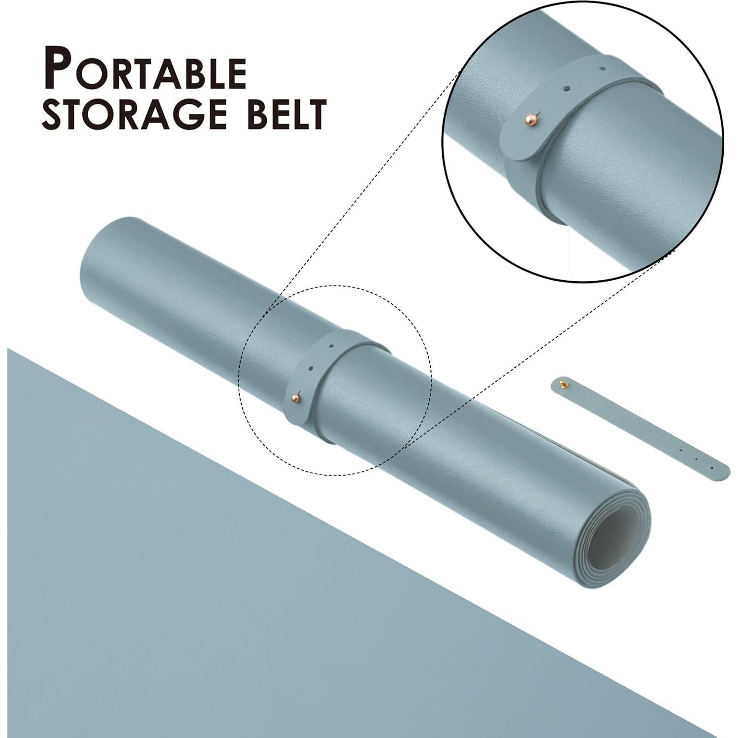 Alfombrilla de Escritorio HOMIEAZICOZI PU Antideslizante 91x43 cm