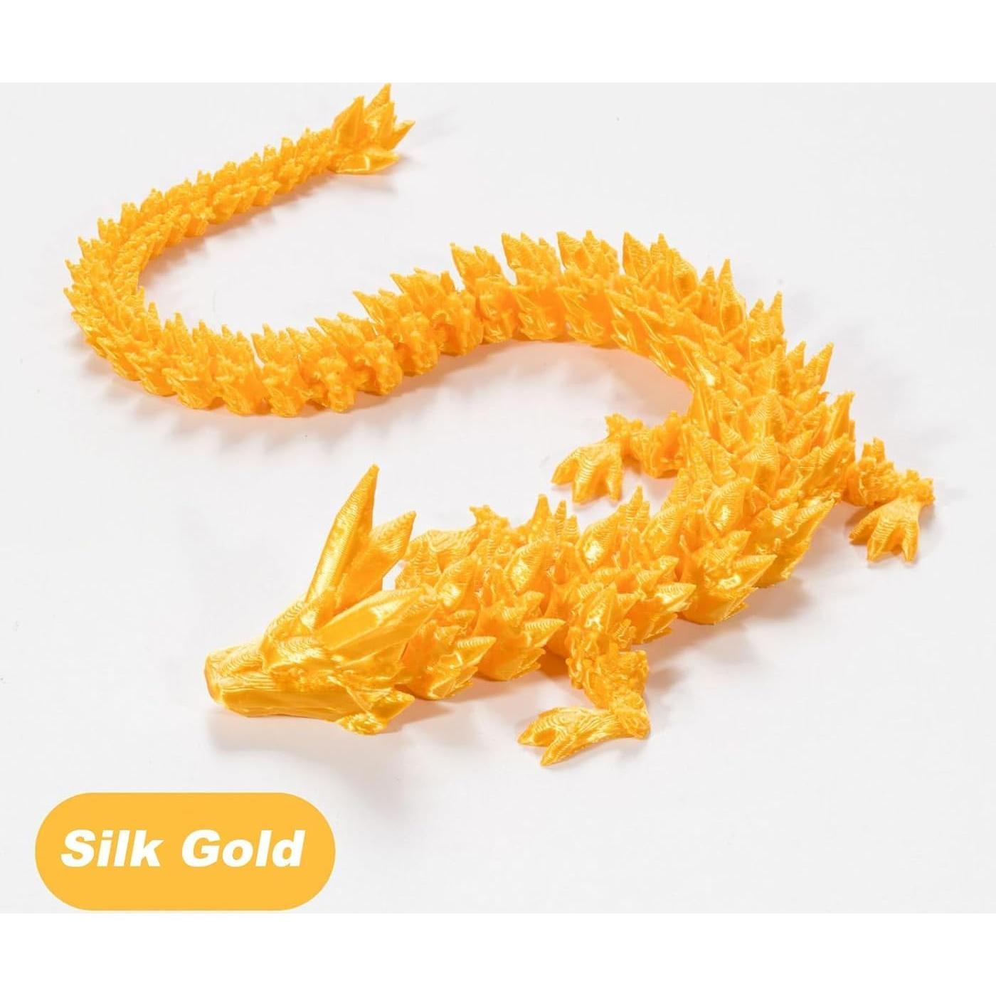 Dragón Antiestrés Impreso en 3D TaYoung 25,4 cm Amarillo