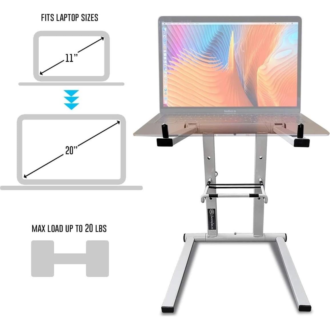 Soporte Plegable para Laptop AxcessAbles DJLTS01 Blanco