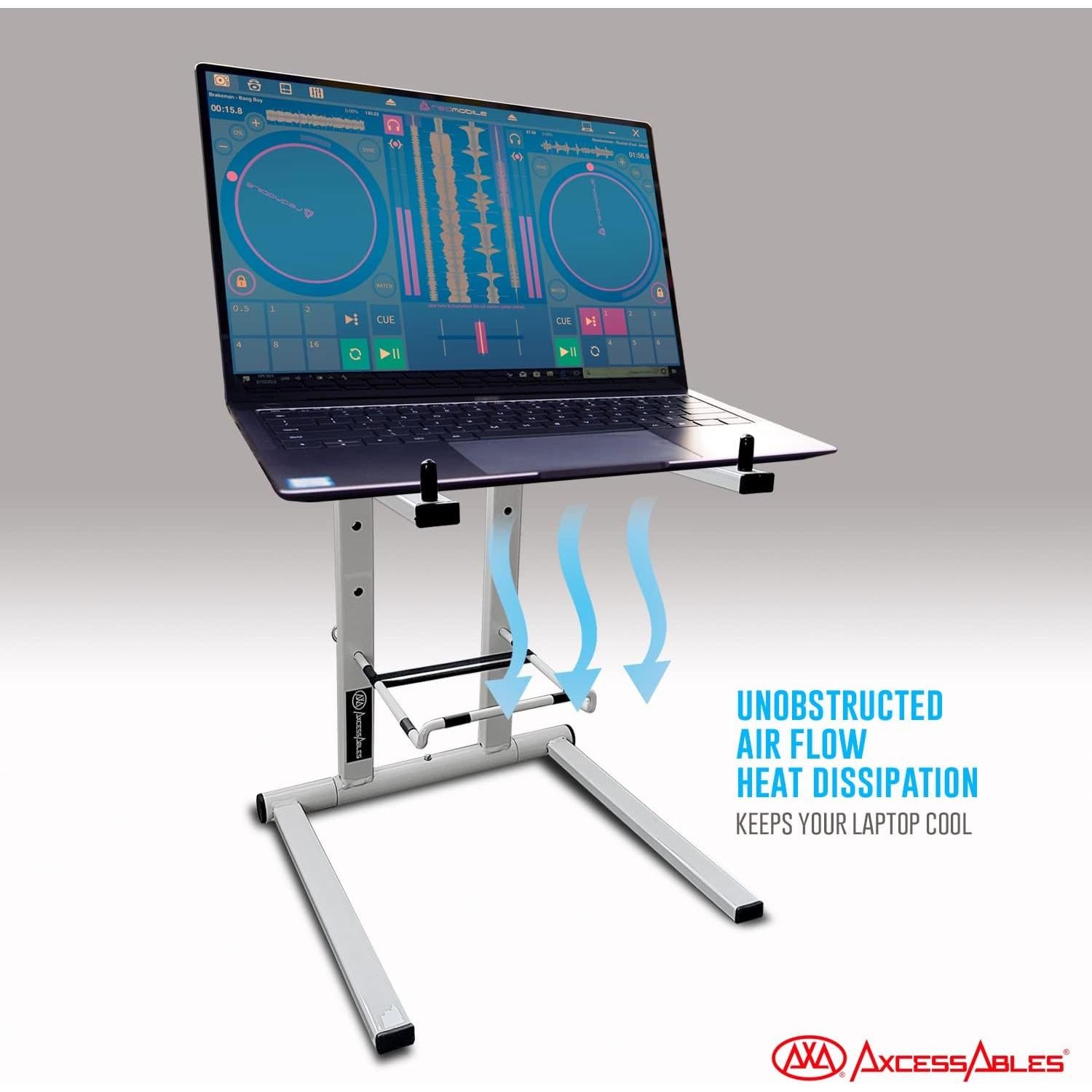 Soporte Plegable para Laptop AxcessAbles DJLTS01 Blanco