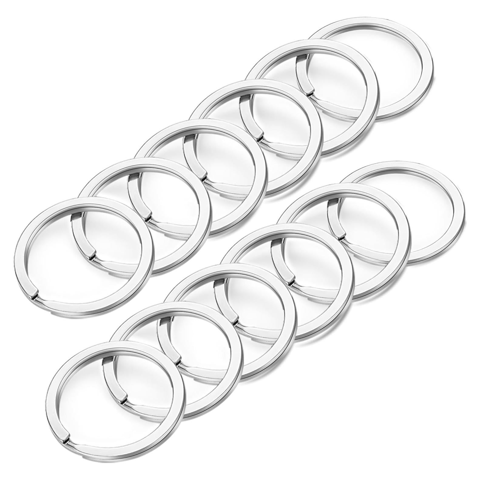 Anillos de Llave Gkeygo 12 Pcs Acero Inoxidable 2,79 cm