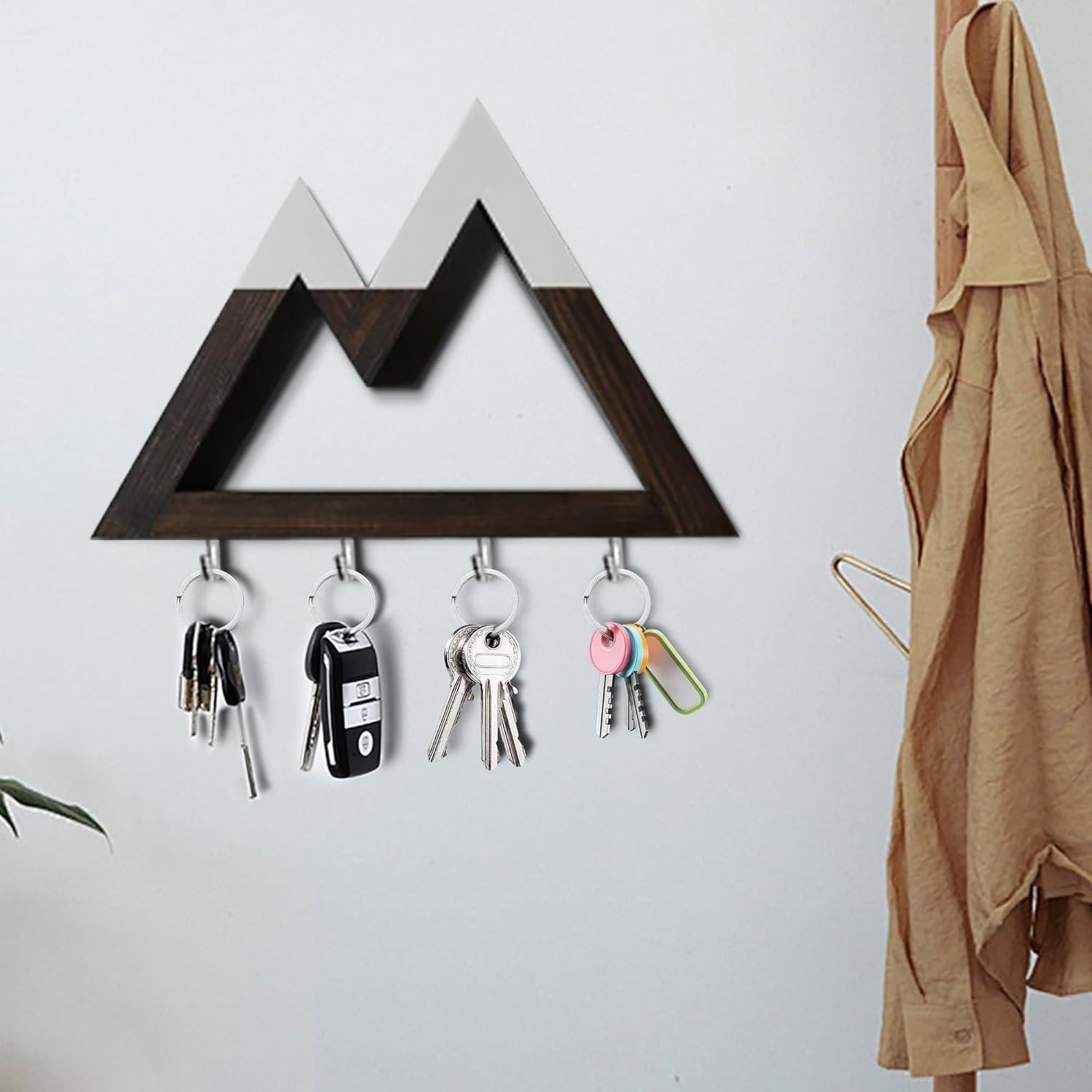 Anillos de Llave Gkeygo 12 Pcs Acero Inoxidable 2,79 cm