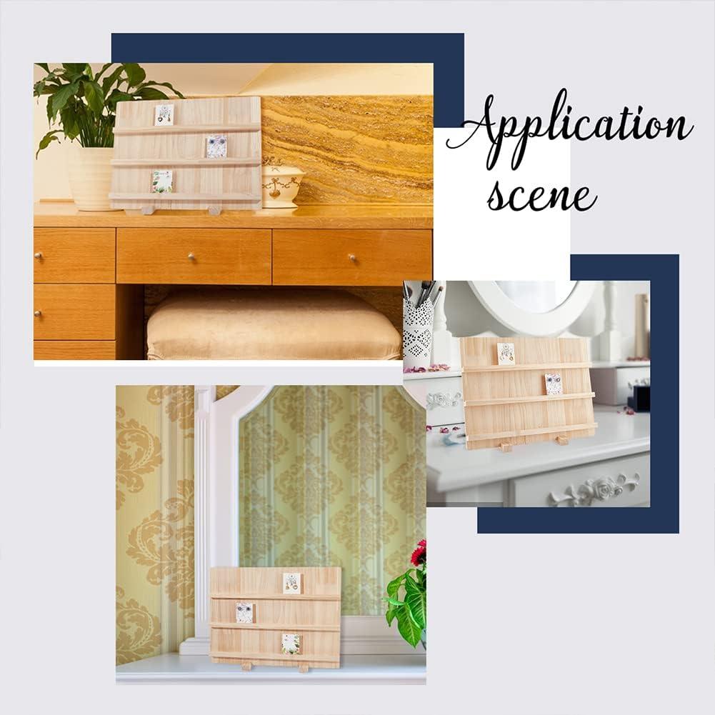 Soporte de Exhibición de Pendientes NBEADS 3 Capas Madera 40x14.1x30cm