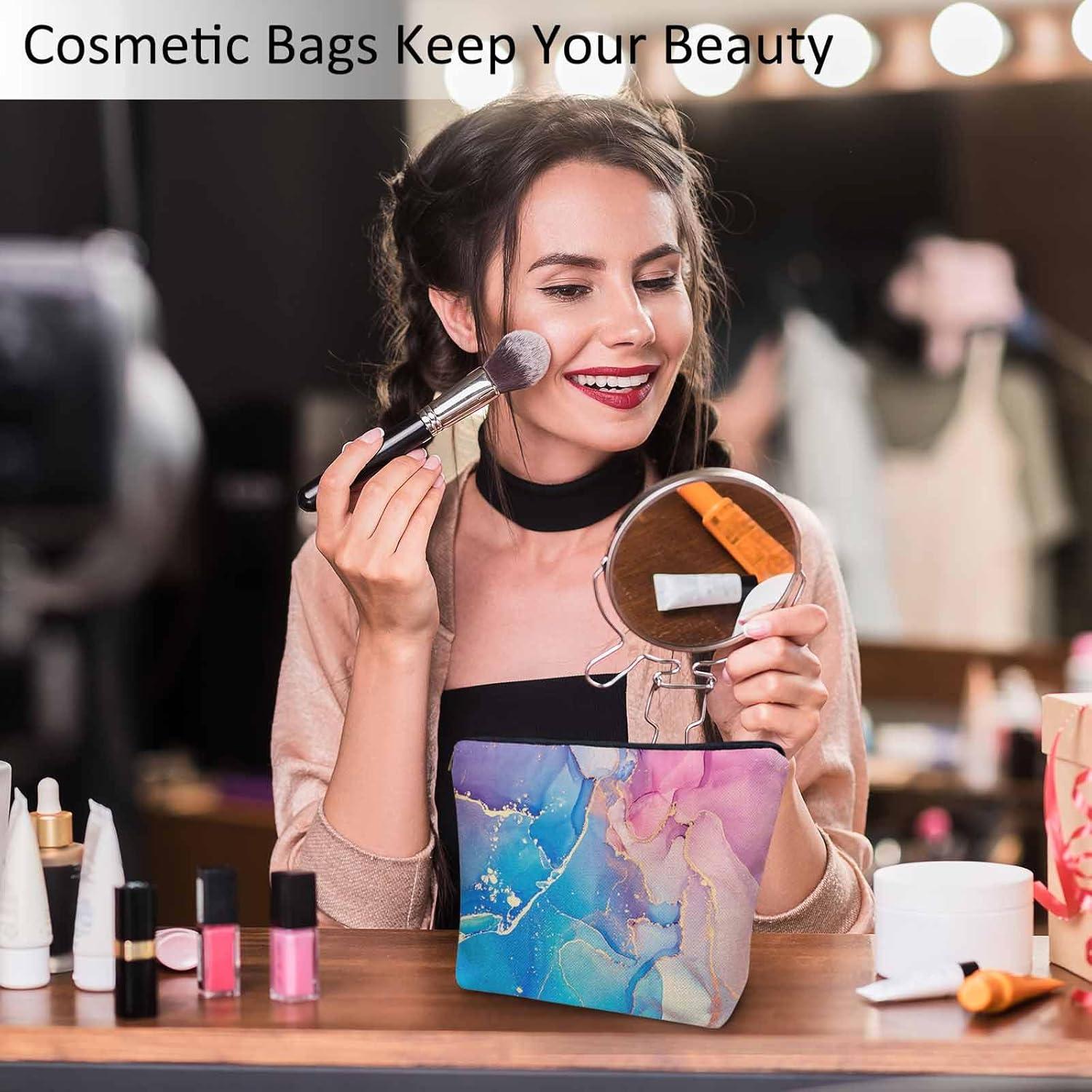 Bolsa Organizadora de Maquillaje Kalygon Patrón Mármol 23x18cm