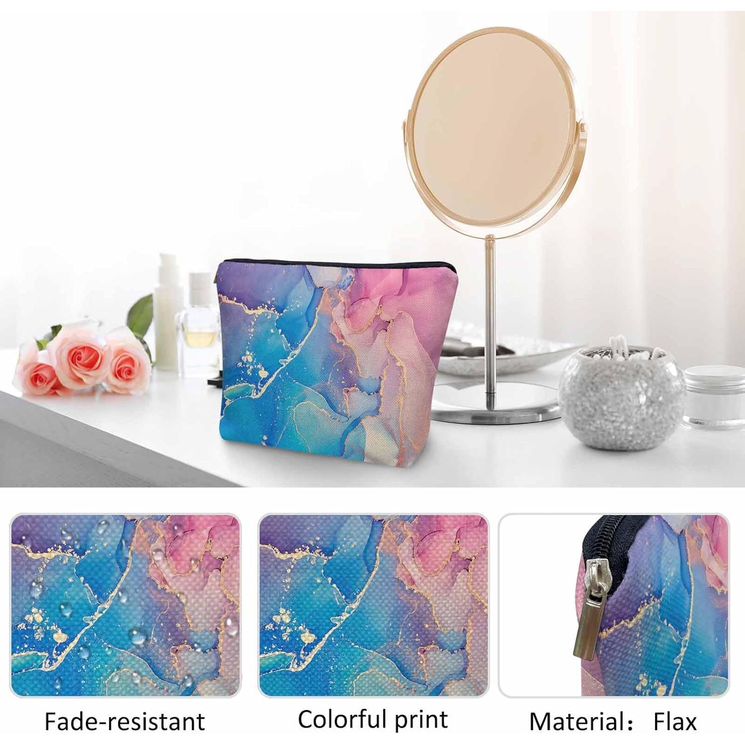 Bolsa Organizadora de Maquillaje Kalygon Patrón Mármol 23x18cm