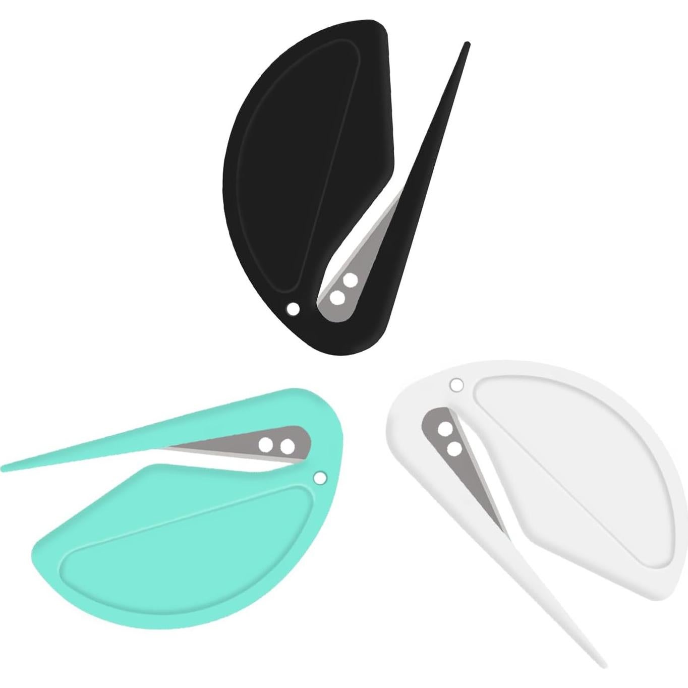 Paquete de 3 Abre Cartas ZONICE Acero Inoxidable Negro