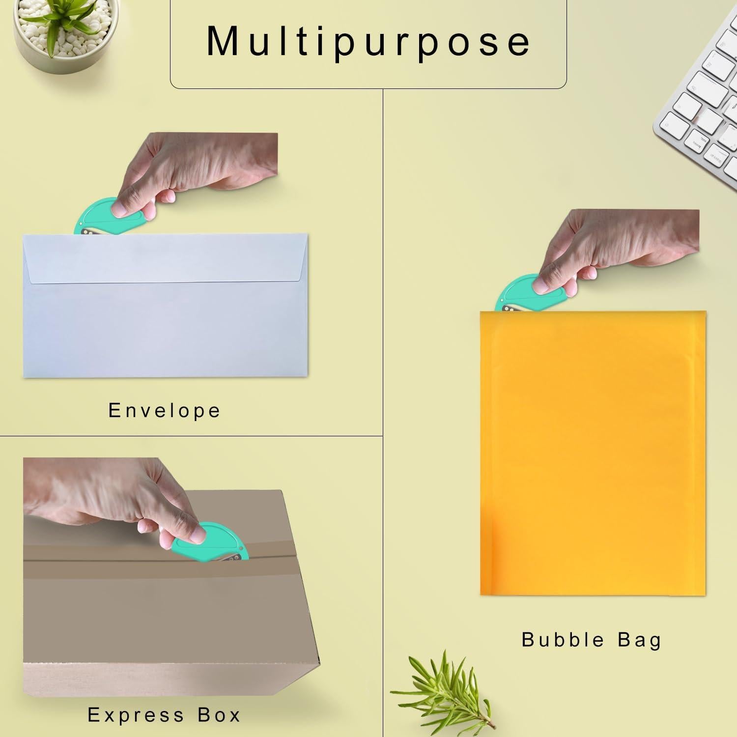 Paquete de 3 Abre Cartas ZONICE Acero Inoxidable Negro