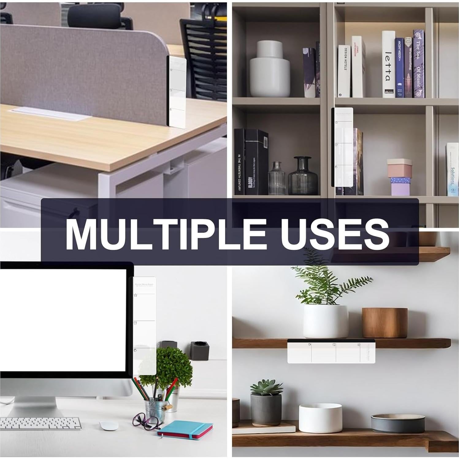 Tablero de Memoria Acrílico Edooi para Monitor 2 Pcs