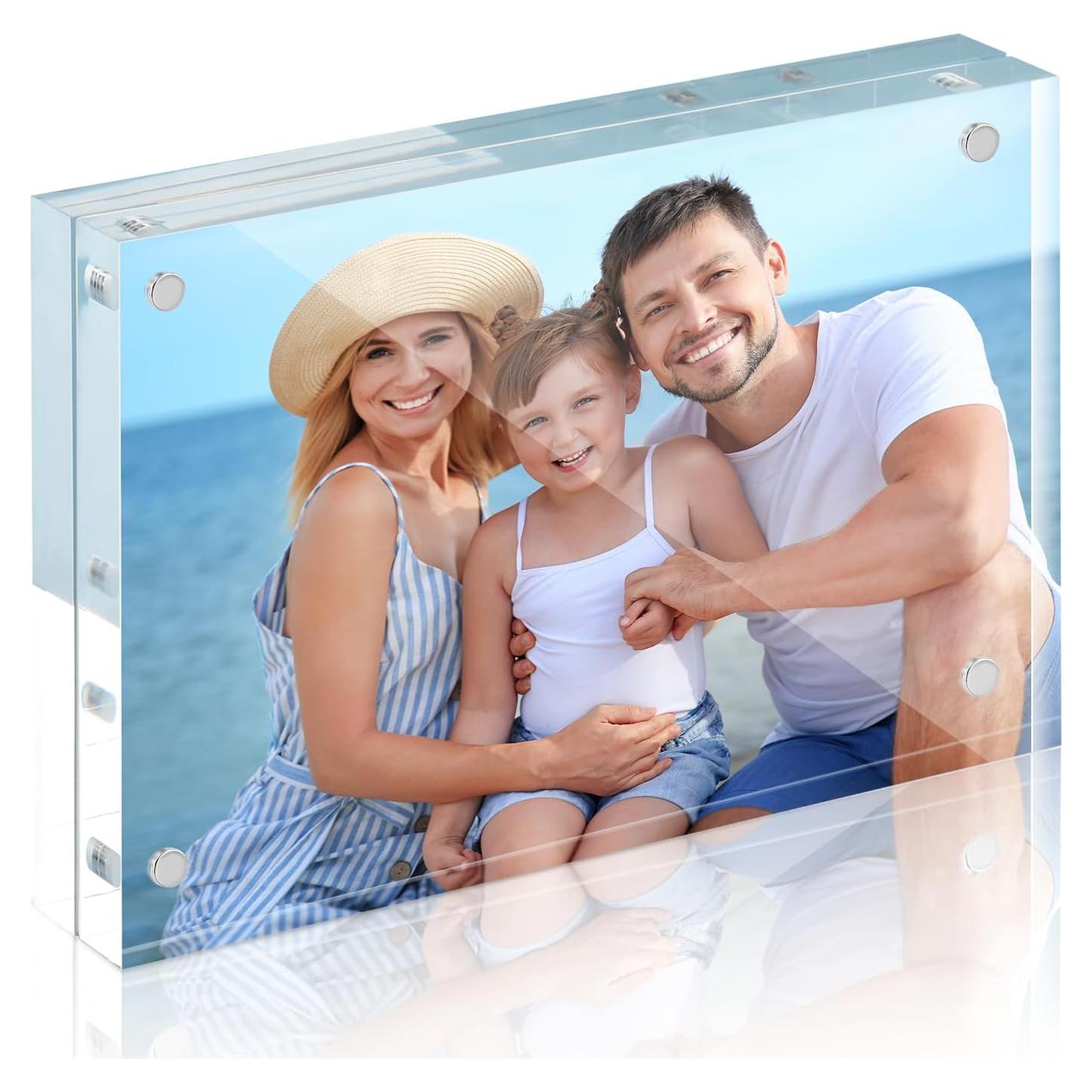 HOUSE DAY Marco de Fotos Acrílico Magnético 4x6 Transparente