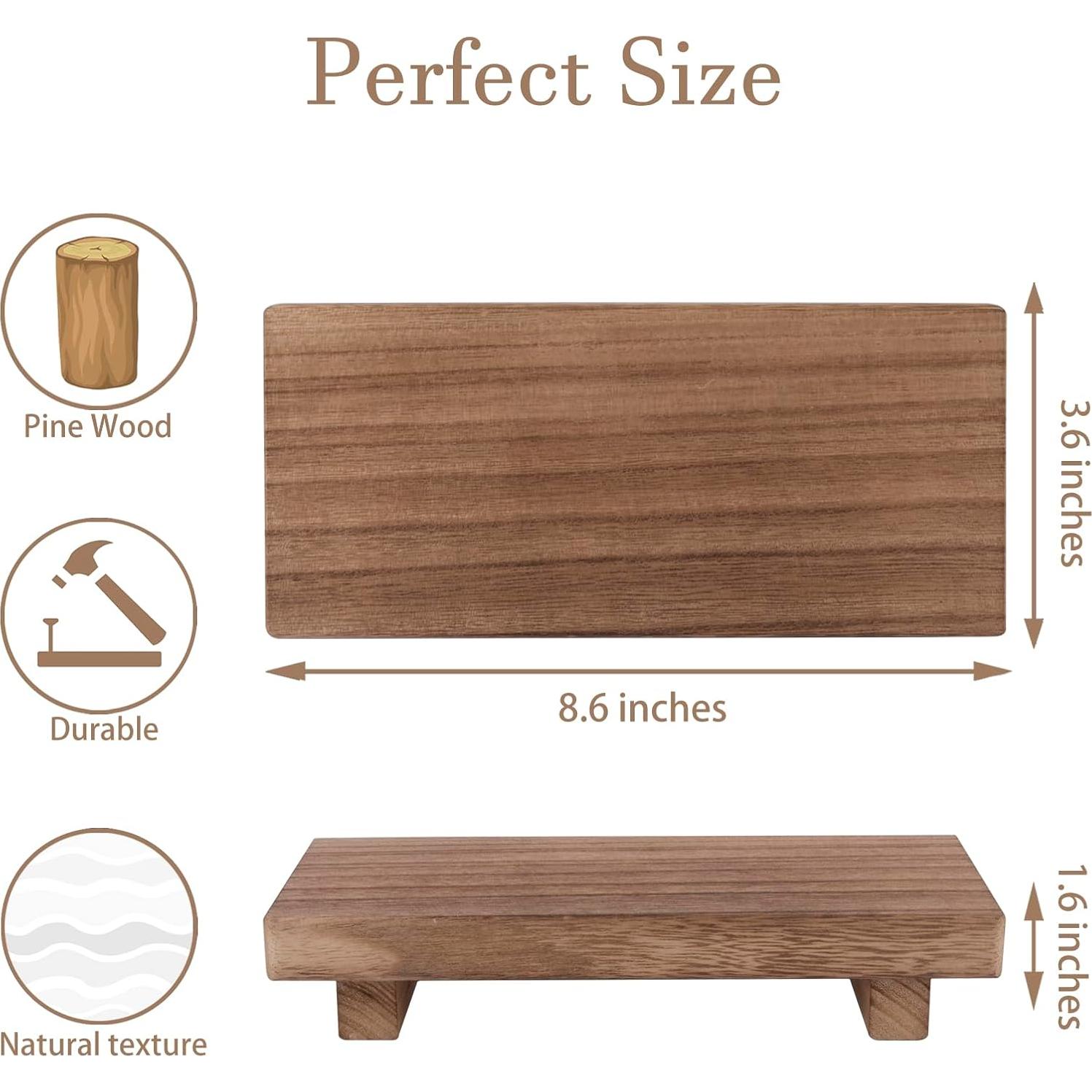 Bandeja de Madera Barnizada Zoocatia 21.8x9.1 cm Decorativa