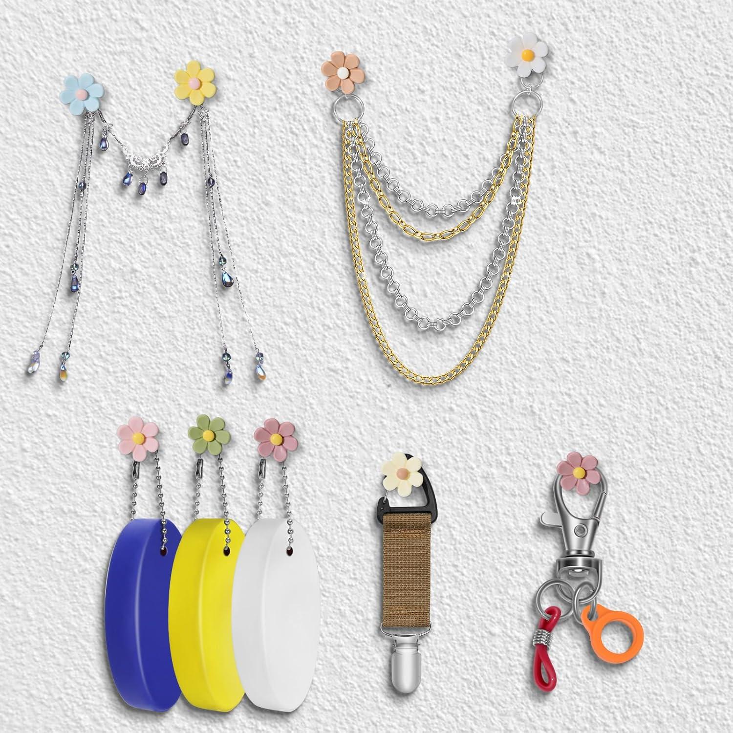 30 Chinchetas Decorativas Aphrordity Flores Coloridas