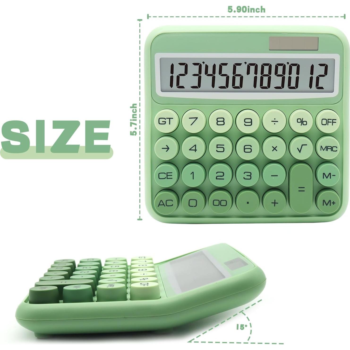 Calculadora Estándar 12 Dígitos UPIHO Verde Gradiente