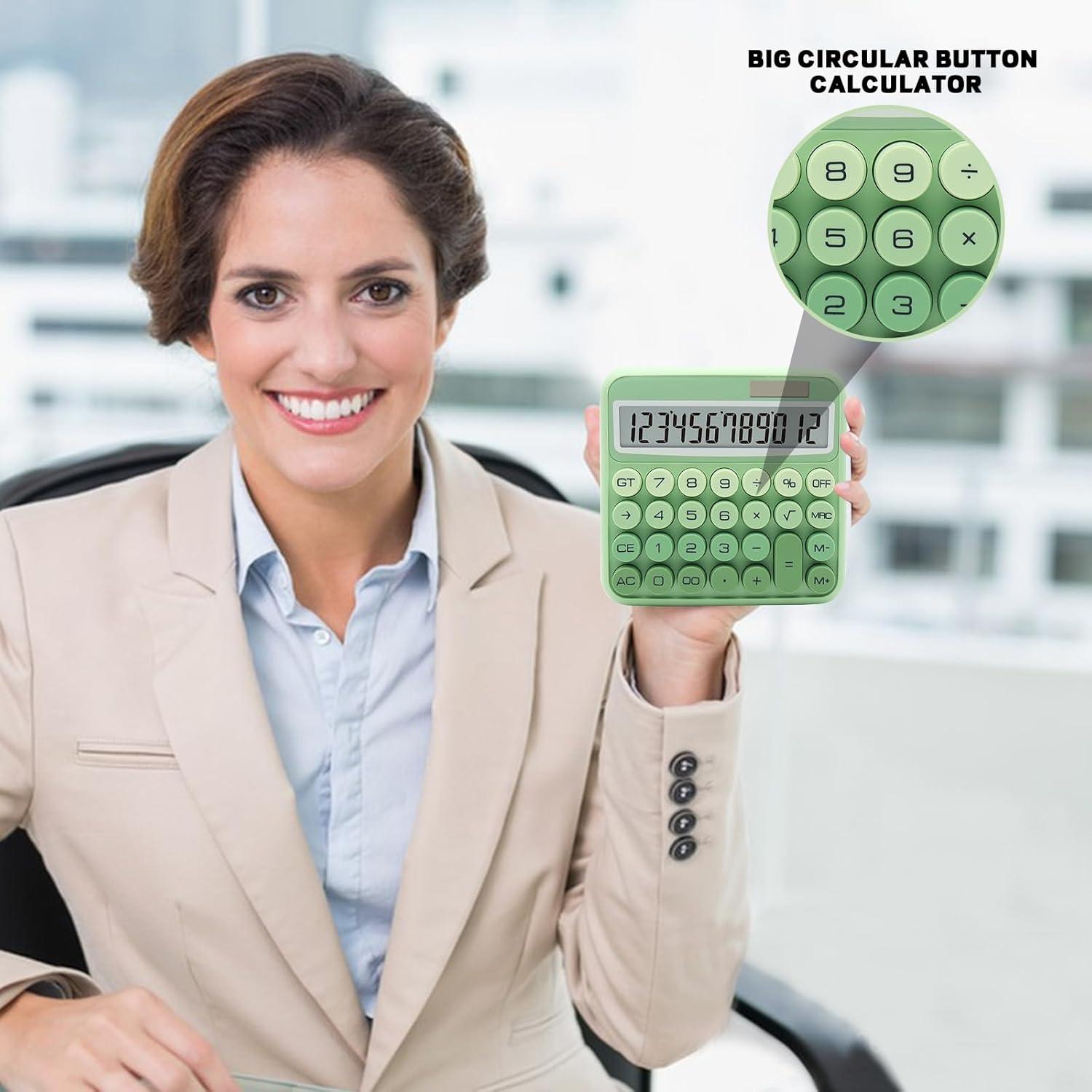 Calculadora Estándar 12 Dígitos UPIHO Verde Gradiente