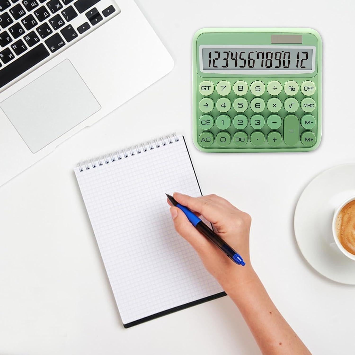 Calculadora Estándar 12 Dígitos UPIHO Verde Gradiente