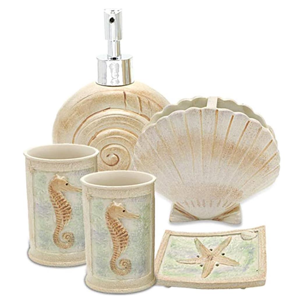 Conjunto de Accesorios de Baño HotSan 5 Piezas Resina