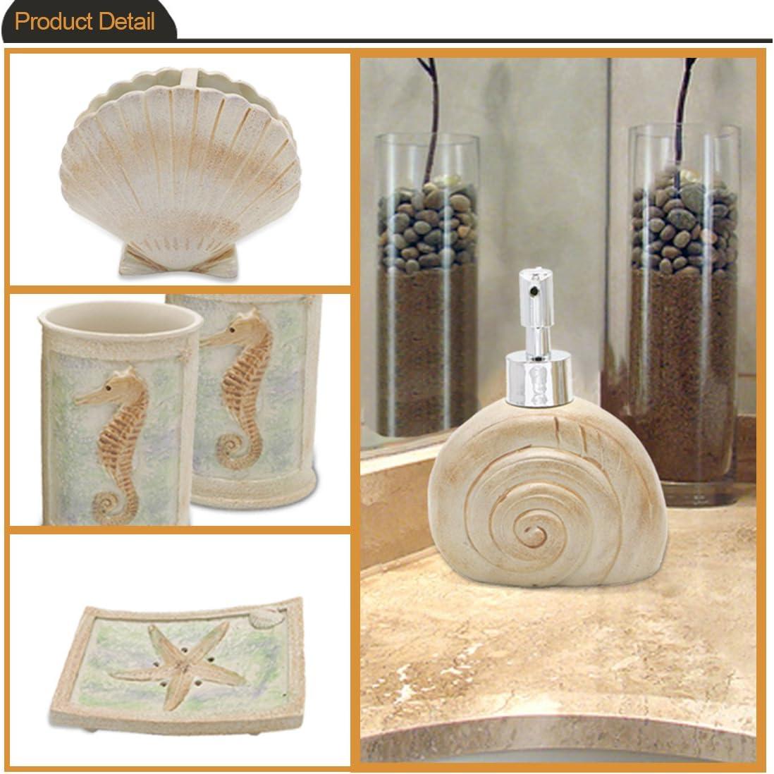 Conjunto de Accesorios de Baño HotSan 5 Piezas Resina