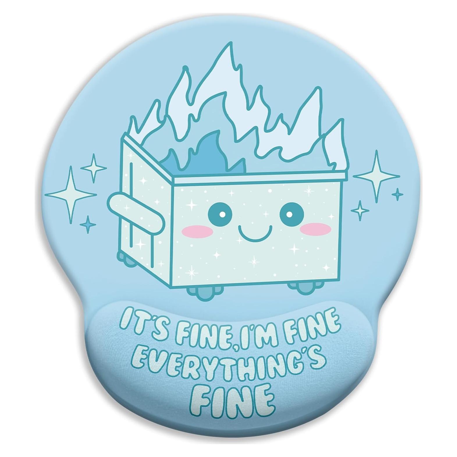 Alfombrilla de Ratón Ergonómica Blusabaca con Reposamuñecas