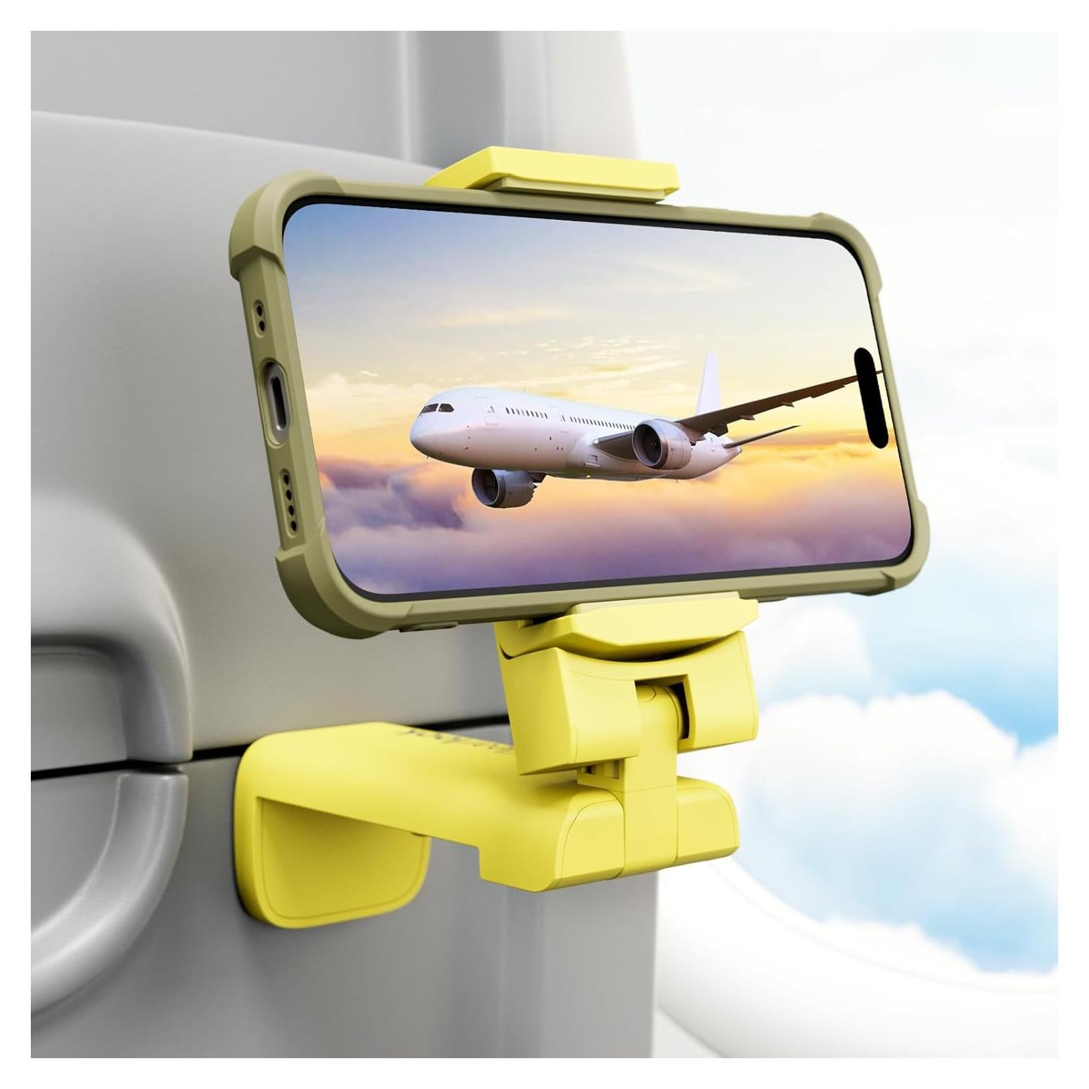 Soporte para Teléfono Klearlook 4 en 1 Ajustable Amarillo