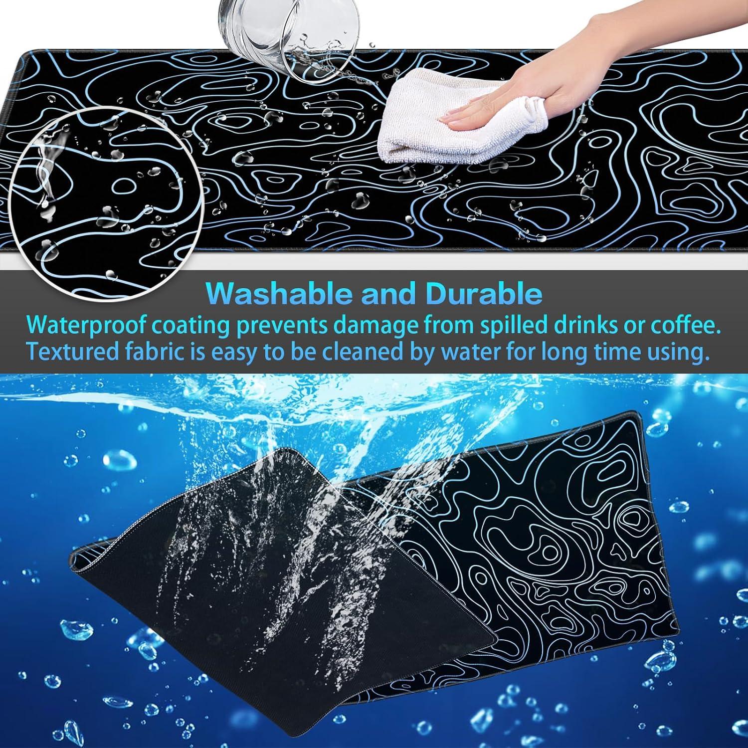 Alfombrilla de Ratón Gaming Canjoy 80x30 cm Topográfica