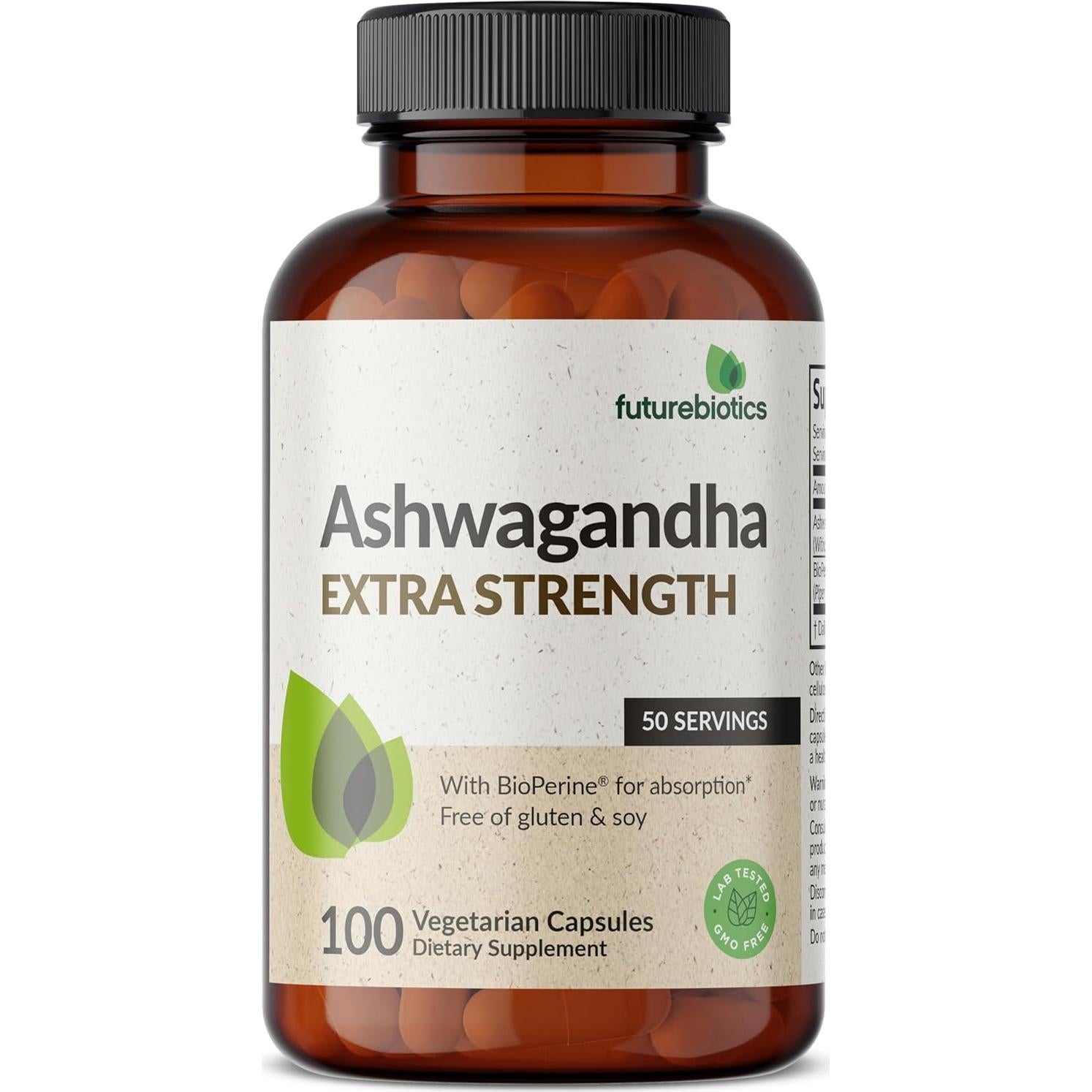 Futurebiotics Ashwagandha 150mg 100 Cápsulas Vegetarianas