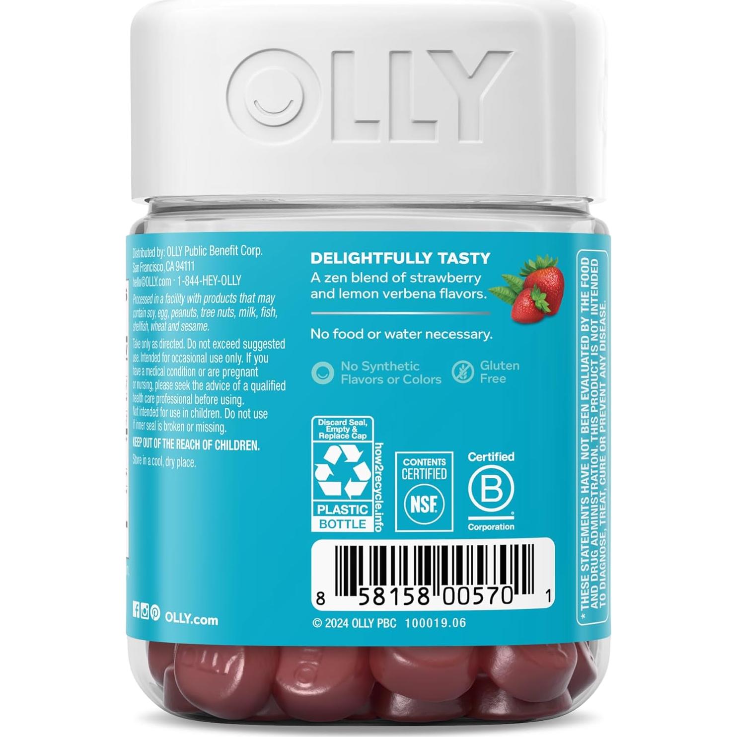 Gomitas OLLY Goodbye Stress 42 Unidades GABA L-Theanine