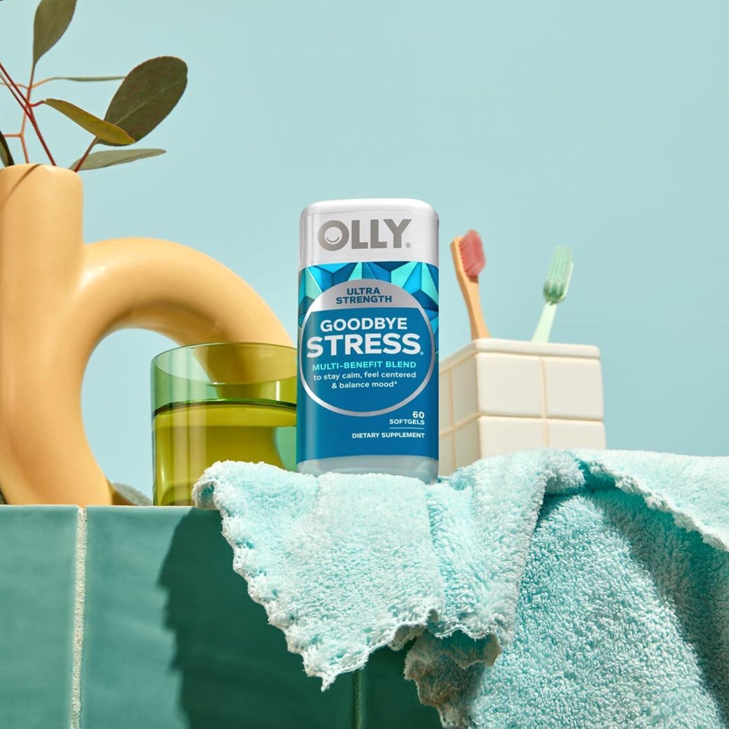 Suplemento OLLY Goodbye Stress Softgels - 60 Cápsulas