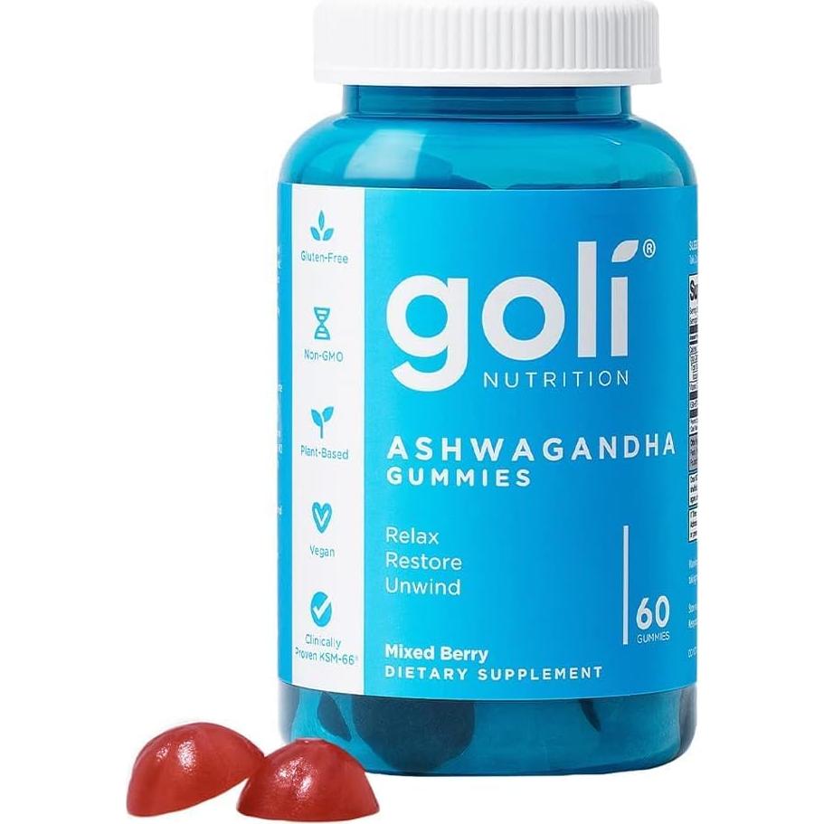 Gomitas de Ashwagandha Goli 60 Unidades Frutos Mixtos Veganas