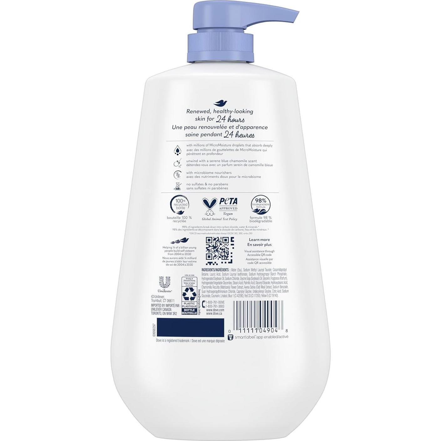 Gel de Baño Dove Anti-Estrés 3L Manzanilla y Avena