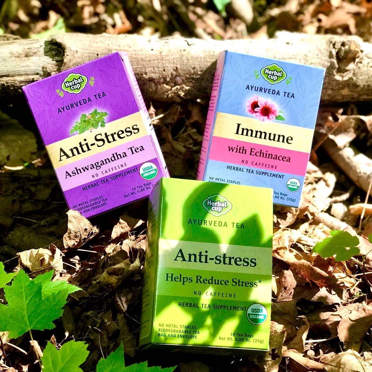 Té Antiestrés Orgánico Herbal Cup - 16 Bolsitas 53g