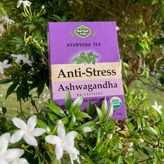 Té de Ashwagandha Herbal Cup 16 Bolsitas Orgánico Antiestrés