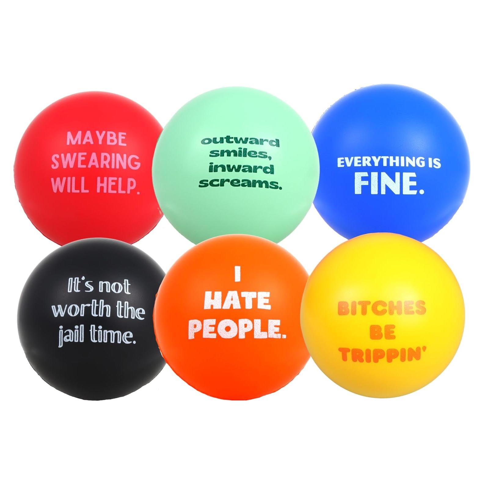 Bolas Antiestrés Needzo Pack de 6 Diversión y Alivio