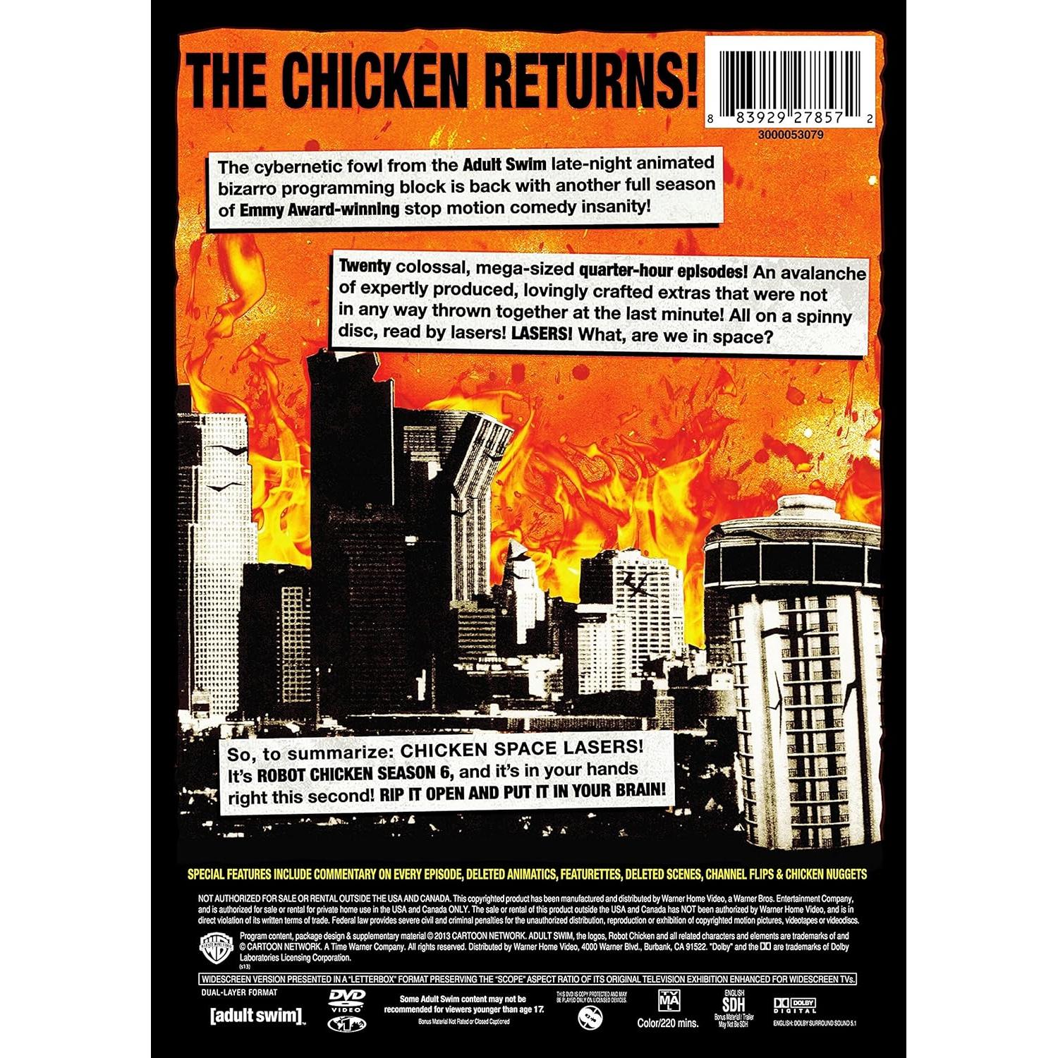 Robot Chicken DVD Temporada 6 Animación Stop-Motion