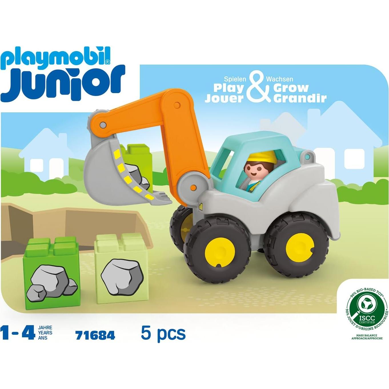 Excavadora de Palas Playmobil Junior para Niños 1-4 Años