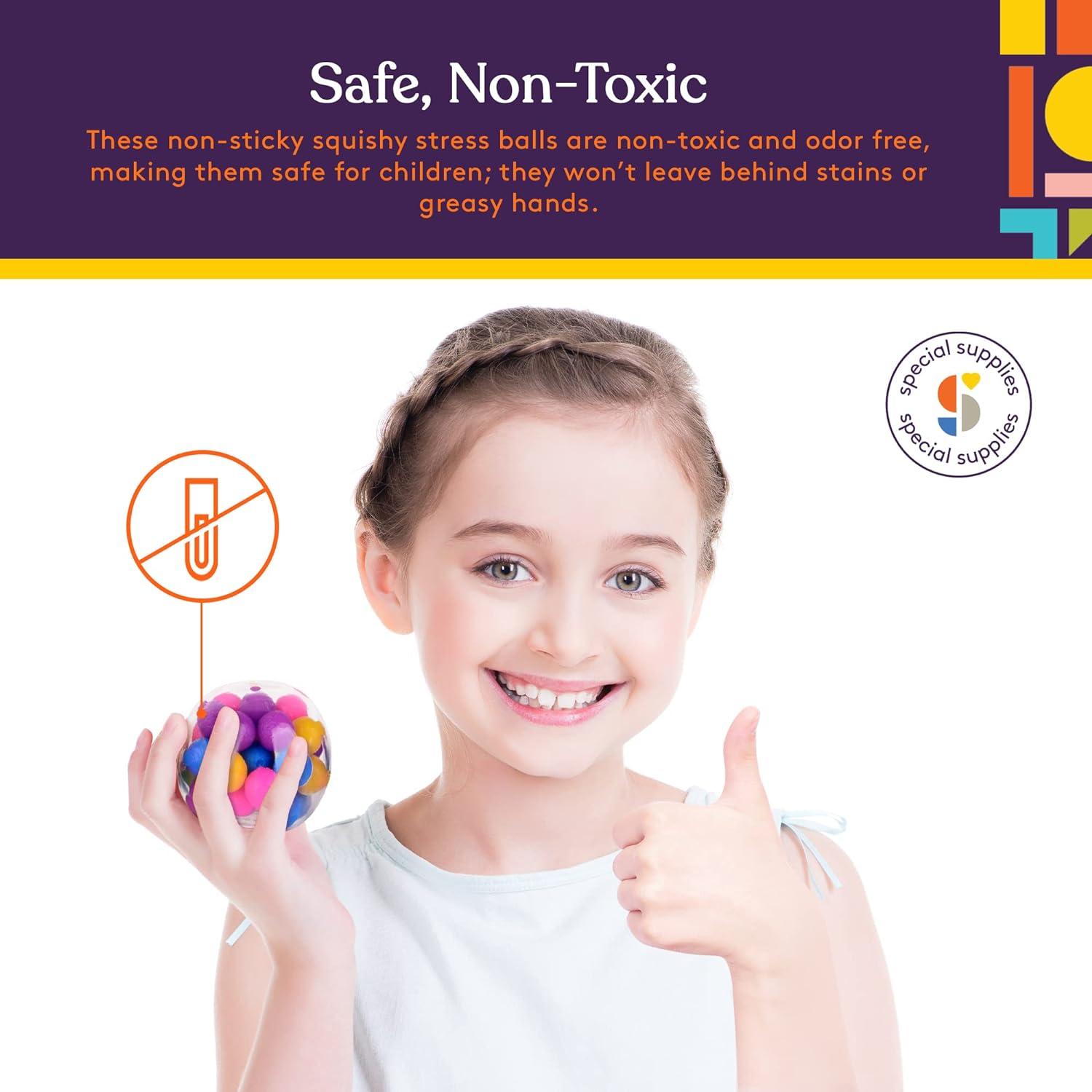Pelotas Antiestrés Squishy Special Supplies - Paquete de 4